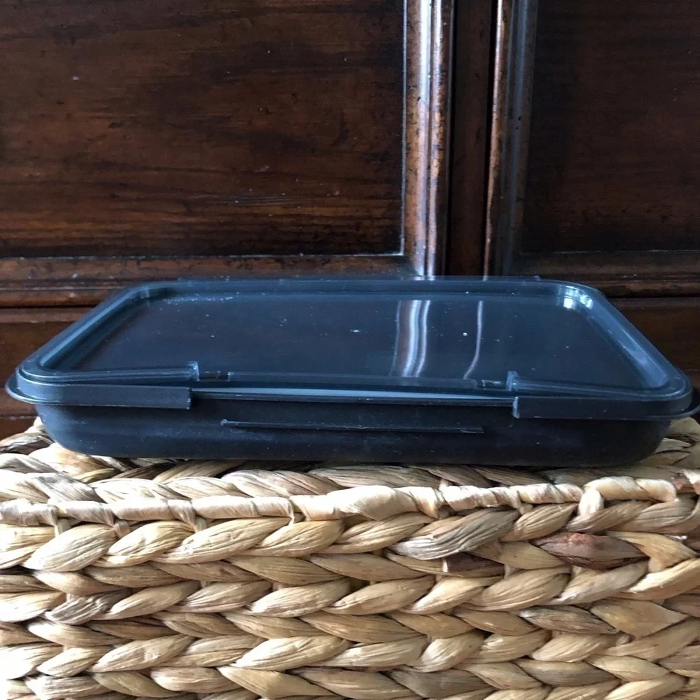 Madesmart black collapsible lunch container